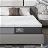 BedStory Materasso 90 x 200 cm, altezza 18 cm, materasso in schiuma di memoria a 7 zone, grado di durezza 3, per alleviare i dolori alla schiena, anallergico, rivestimento in tessuto rimovibile (90 x