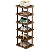 Gaoxianglin 6 Strati Scarpiera Salvaspazio Slim Scarpiera per Scale Ingresso Armadio Porta Scarpe bambù(Size:6 Tier)
