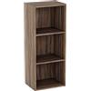 Vida Designs Oxford, Libreria a cubi a 3 Ripiani, in Legno, per esporre e conservare, per Ufficio e Soggiorno, Noce
