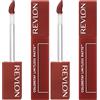 Revlon ColorStay Limitless Matte Liquid Lipstick, Rossetto Liquido Opaco, Arricchito con Triplo Acido Ialuronico, Formula 100% Vegana, Ultra Resistente, Real Deal 013, 5 ml (Confezione da 2)