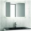 KAMALU Specchio led 80x60 cm con cornice illuminante modello A800