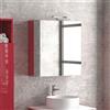 KAMALU Specchio bagno contenitore in legno 60x13x75cm SP-60