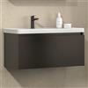 KAMALU Mobile bagno sospeso 80cm cassetto e lavabo integrato SP-80