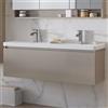 KAMALU Mobile bagno 120cm con lavabo incasso a doppia vasca SP-120