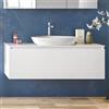 KAMALU Mobile 120cm bagno installazione sospesa con cassetto ammortizzato SP-120B