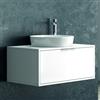 KAMALU Mobile sospeso 80cm per bagni con cassetto scorrevole R-80A