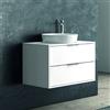 KAMALU Mobile sospeso 80cm bicolore con 2 cassetti scorrevoli SPR-80C