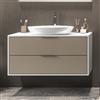 KAMALU Mobile sospeso 100cm bicolore con 2 cassetti scorrevoli SPR-100C