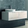 KAMALU Mobile bagno 120cm bicolore con 2 cassetti scorrevoli SPR-120C