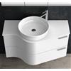 KAMALU Mobile bagno sospeso 100cm design ultramoderno FORM-100