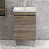 KAMALU Mobile bagno 55cm a terra con lavabo incasso SV-55T