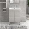 KAMALU Mobile bagno a terra 65cm con lavabo integrato SV-65T