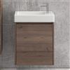 KAMALU Mobile bagno 55 cm sospeso con un'anta e lavabo incasso MN-55A