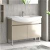 KAMALU Mobile bagno a terra 100 cm con 2 ante BN-100C