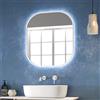 KAMALU Specchio bagno led retroilluminato 60x70 cm cornice bianca | KAM-S6700B
