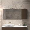 KAMALU Specchio bagno 155cm pensile contenitore a destra SP-155S