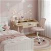FurnitureR Sedia da scrivania per bambini, regolabile in altezza, girevole, senza braccioli, sedia ergonomica per bambini con ruote, per imparare e giocare, salvaspazio, 3 colori a scelta