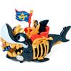 PRODUCENT Scatola magica Piratix Crazy Jungle King Shark Denti d'oro D'oro Taglia unica