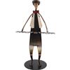 Gistuch Figura di pianista base stabile elegante statua musicale decorativa in metallo - Ornamento per scrivania scaffale armadio vino