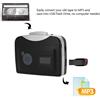 Gistuch Convertitore da cassetta a MP3, salvataggio su disco flash USB, partizionamento automatico, registratore autonomo con cuffie, nero