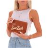 Mc2 Saint Barth Pochette Aline in lino marrone - TU LINEN1811 - MC2 SAINT BARTH 15856540101 - C - M001