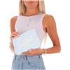 Mc2 Saint Barth Pochette Aline Soft Linen azzurra - TU VINTAGE31LIG - MC2 SAINT BARTH 15856500101 - C - M001