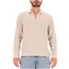 Mc2 Saint Barth Polo Ventotene Cotton Goffer beige