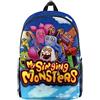 DEXSHUN My singing monsters - Zaino da viaggio alla moda, per scuola, viaggi, sport
