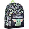 Star Wars The Mandalorian Baby Yoda - Zaino per bambini, colore: Nero/Verde, Nero , Taglia unica