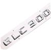 KARFRI Adesivo for auto for numero di lettere dell'emblema della coda posteriore dell'auto, compatibile for Mercedes Benz GLC300 GLC 300 Argento cromato/Nero opaco (Color : Silver-Sharp)