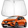 BIXUAN Clio5 2024 Parasole compatibile con Renault Clio 5 2020 2021 2022 2023 2024 2025 Copertura UV Paravento per Clio 5 2022 Parabrezza Anteriore Auto Bloccato Clio V