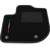 Somer Car Tappetino Auto SOLO LATO GUIDA 1pz compatibile con Honda Jazz Ibrido 2020-2025 | 1 tappeto su misura in moquette, bandiera francia
