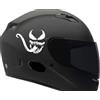 SUPERSTICKI Predator Venom - Adesivo per casco per corse e tuning, circa 10 cm, adesivo in pellicola ad alte prestazioni