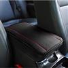 CGEAMDY Cuscino per bracciolo Auto in Pelle Copertura per Console Centrale per Bracciolo, Accessori Confortevoli per Seggiolini Auto per la maggior parte delle Automobili, Moto e SUV (Rosa Nero)