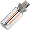 Generic Lampadina a LED per auto, decorazione per interni auto, stile anni '90, design vintage, luce USB LED, luce d'atmosfera USB, design unico per auto