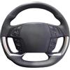 ASFDSG Coprivolante Copertura Volante Dell'automobile Per Citroen Per Grand C4 Per Picasso Per Space Tourer 2013-2022 Caso Protezione Copertura(Rosso)