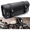 Norhogo 1 Pezzi Borsa Moto universale da sella in pelle PU con 2 Cinghie | Borsa Forcella Anteriore per Manubrio Moto, per Maggior Parte delle Motociclette, Resistente all'acqua e al Calore borsa moto