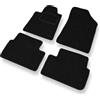 Mossa Tappetini auto in feltro compatibili con Peugeot 407 (2004-2011) - tappeti auto - nero 1