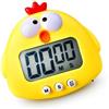 HERCHR Timer da Cucina, Timer da Cucina Digitale Conto alla Rovescia Timer da Cucina Timer da Cucina Digitale Timer da Cucina Orologio Timer da Cucina Digitale Ad Alto Volume(Giallo)