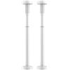 Corelisear Staffa per lavello regolabile, telaio di supporto in acciaio inox, 50-80 cm, resistente, kit di montaggio senza trapano, per rinforzo del bacino della cucina (bianco)