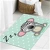 JHAOUNUK Tappeto Bagno Super Assorbente Tappetino per Doccia Microfibra,Asciugatura Rapida Tappetino Doccia per,Koala addormentato in un berretto,40x60cm