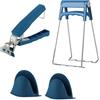 katmerio Pinza per Teglie,Pinza per Ciotole,Set Da Cucina Anti-Scottatura Pinze Ciotole Acciaio Inossidabile, Adatto per la Cucina Microonde,Ciotola Calda, Utensili da Cucina (4 Pezzi)
