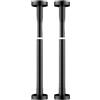 Corelisear Staffa per lavello regolabile, telaio di supporto in acciaio inox, 50-80 cm, resistente, kit di montaggio senza trapano, per rinforzo del bacino della cucina (nero-oro)