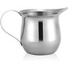 HERCHR Brocca da Portata per Latte, 240ml Bricco Latte Schiumatore, Bollilatte Bombato Con Manico In Acciaio Inossidabile, 8 once Barista Café Art Milk Pitcher per Caffè Espresso Latte Art