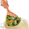 HERCHR Cucchiaio Scolapasta, Grande Cucchiaio scanalato in plastica, resistente al calore Impugnatura comoda Filtro Mestolo per pasta, verdure, insalata