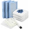 QWORK® set di accessori filtro compatibile con aspirapolvere Miele serie: Complete C2/C3, S400-S8000-3 filtri HEPA + 3 sacchetti per aspirapolvere + 6 microfiltro + 1 spazzola per la pulizia