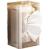 ZAMETTER Scatola porta fazzoletti da parete, senza fori, in plastica ABS, dispenser per bagno e cucina, con apertura superiore facile da riempire, per fazzoletti facciali, asciugamani 20 x 12 x 10 cm (colore