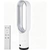 Eznaobo Ventilatore a torre senza pale con purificatore d'aria, ventilatore a torre silenzioso per camera da letto, funzione girevole a 80°, timer di 2 ore, ventilatore portatile senza pale (69 cm, grigio)