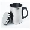ARMYJY Tazze da caffè isolate in acciaio inossidabile, 350/500 ml coperchio a prova di fuoriuscita doppia parete campeggio da viaggio bevande calde tazze con manico