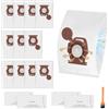 Spofan 12 sacchetti per aspirapolvere in CO compatibili con Miele Pure CO | Per aspirapolvere Guard M1 S8380 Flex Select Parquet XL Silence Performance Cat & Dog con 4 filtri dell'aria di scarico